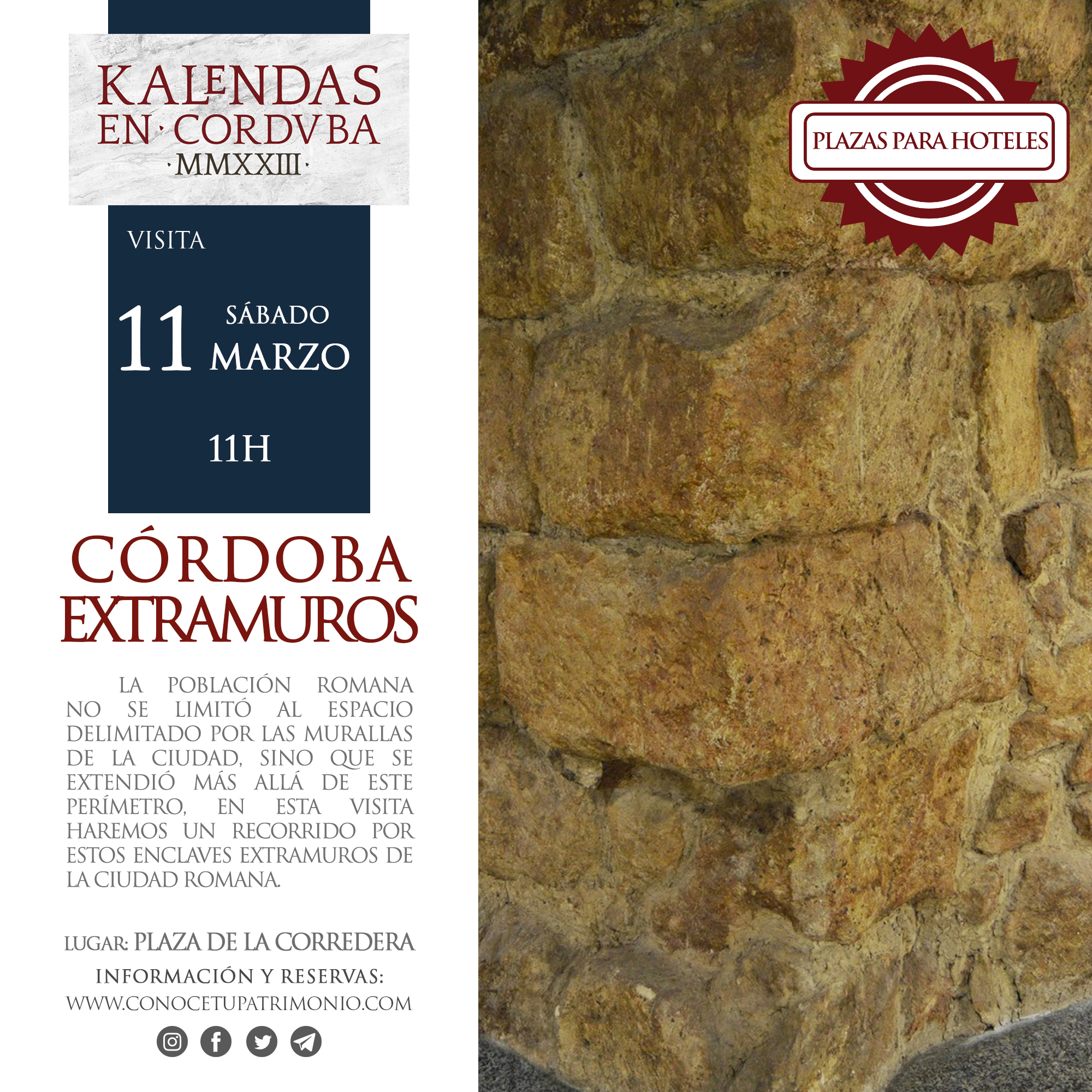 Hotel - Visita - Córdoba extramuros - 11 Marzo - 11 h.