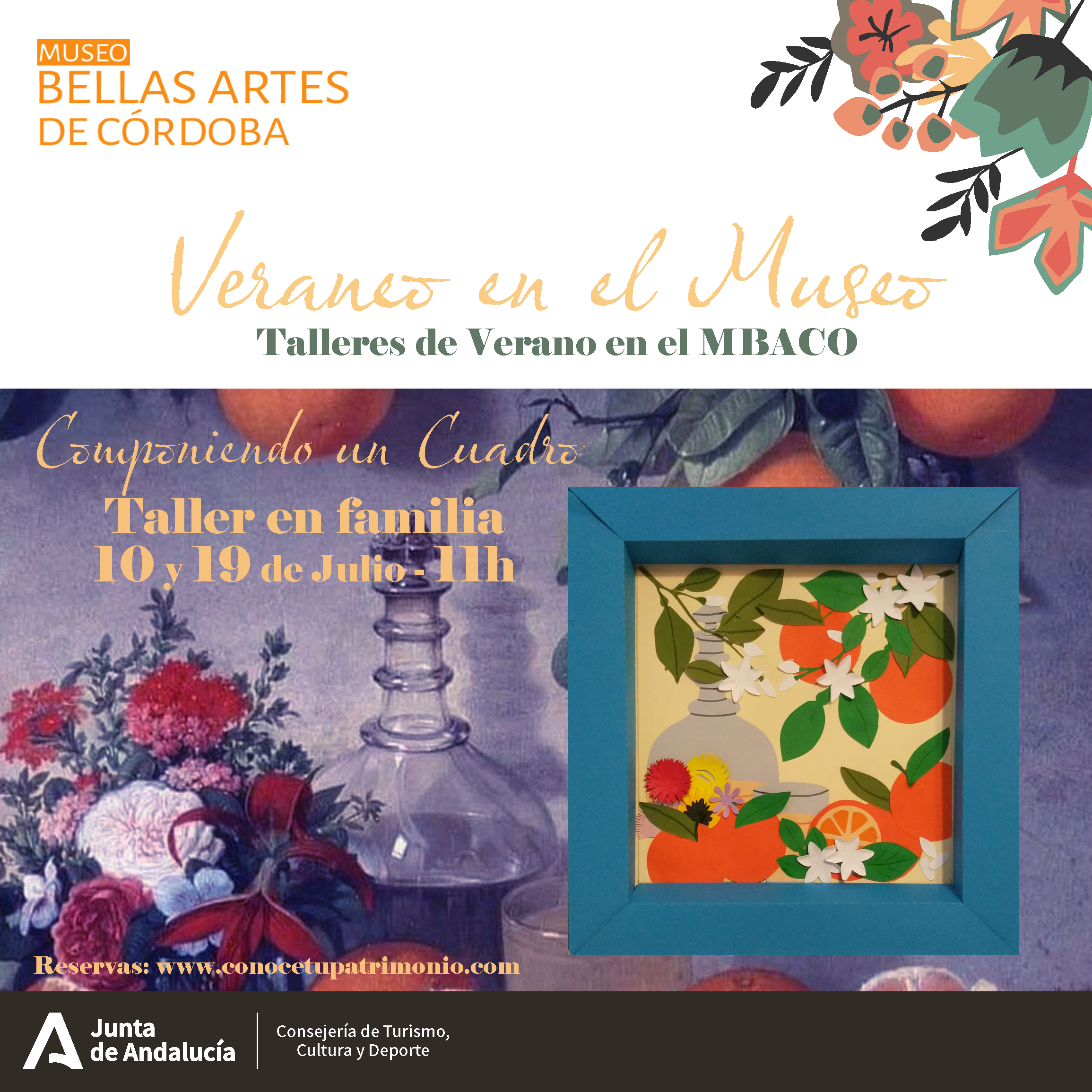 Museo de Bellas Artes - Taller en Familia - Componiendo un Cuadro - 19 de Julio - 11 h.