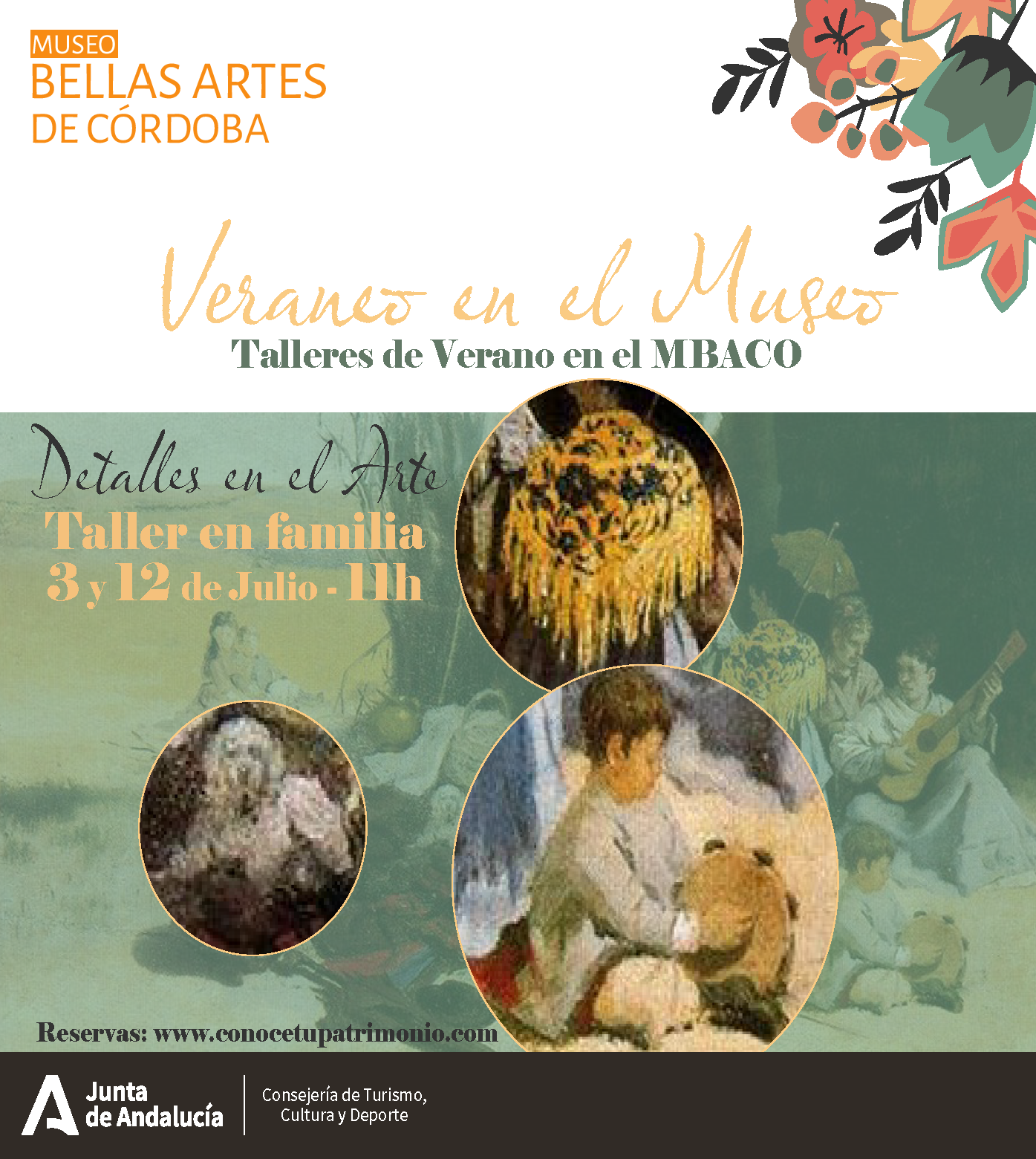 Museo de Bellas Artes - Taller en Familia - Detalles del Arte - 12 de Julio - 11 h.